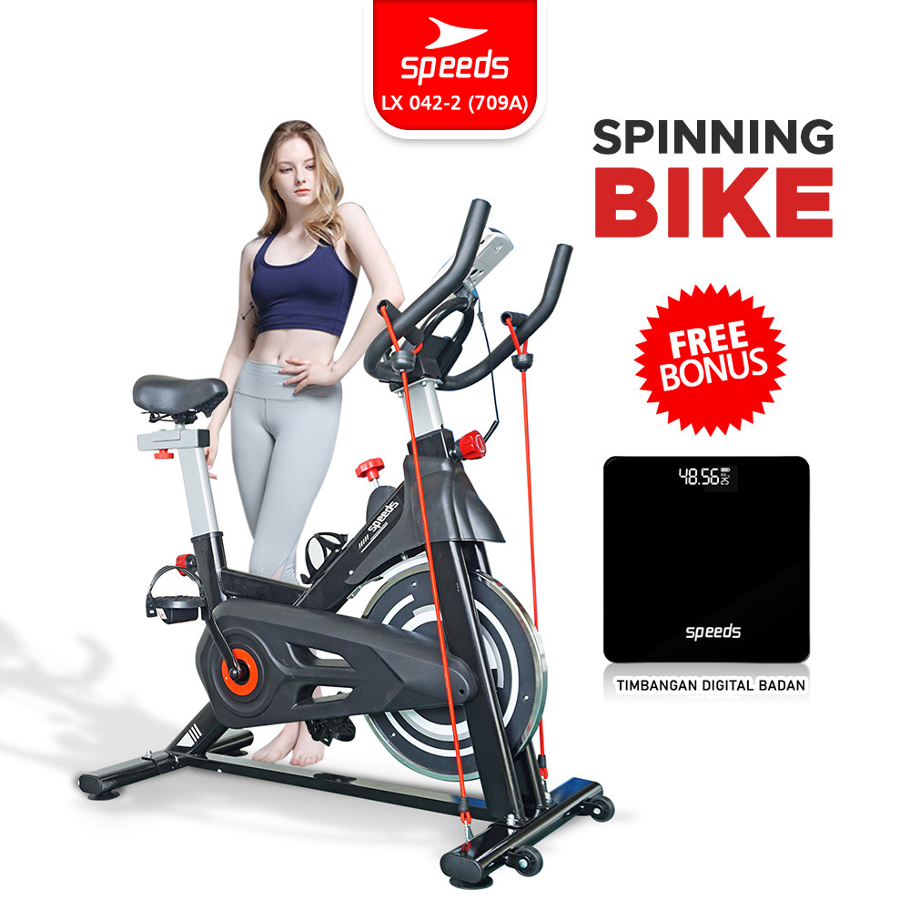 SPEEDS Sport Spinning bike Sepeda Indoor Olahraga Alat Fitness Gym Sepeda Fitness 042-709 A