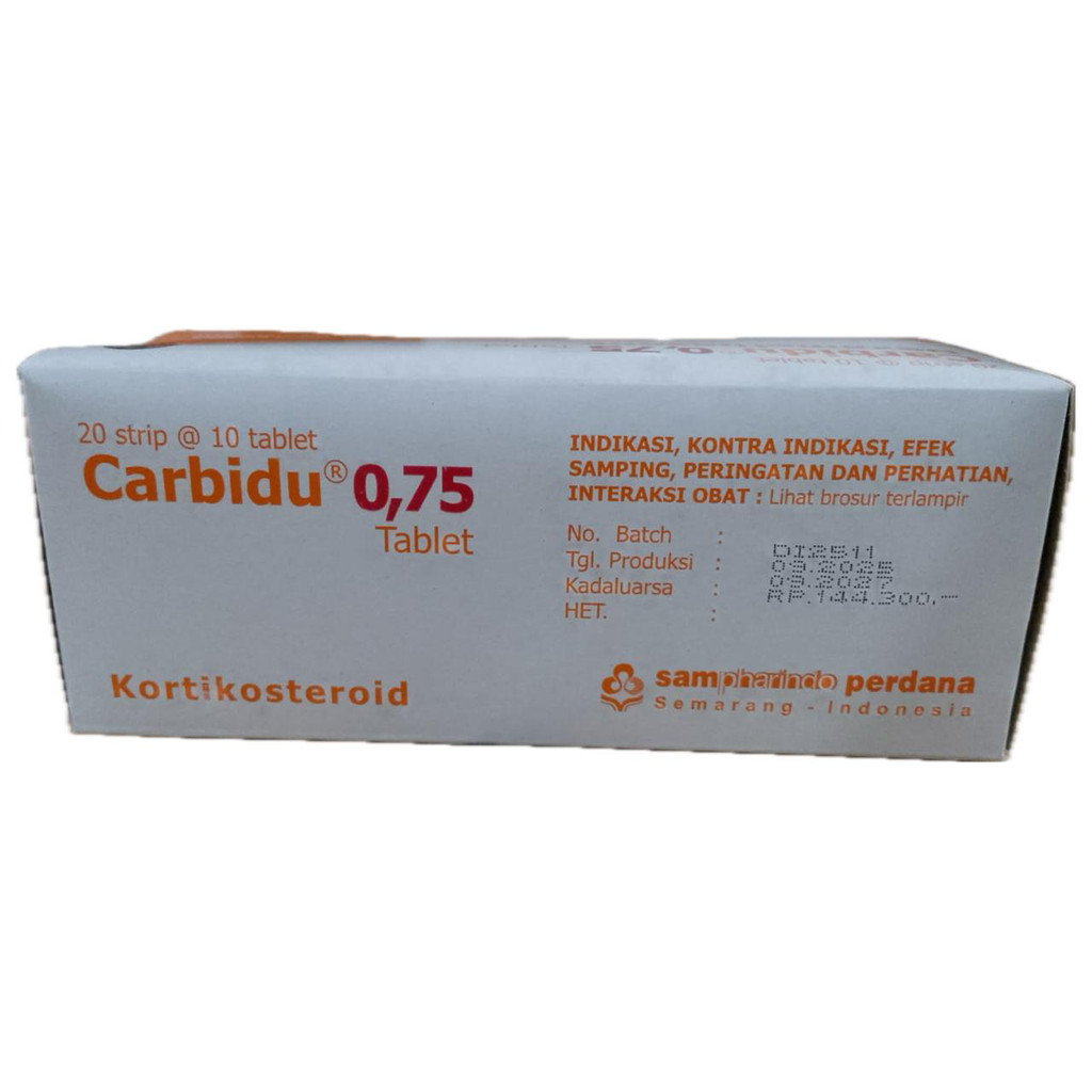 CARBIDU 0.75 1 STRIP @ 10 TABLET