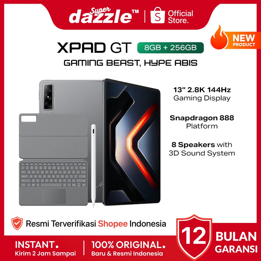 Tablet INFINIX XPAD GT 8/256 GB Wifi Only Tab Original Resmi Official Store Ori X Pad Gaming