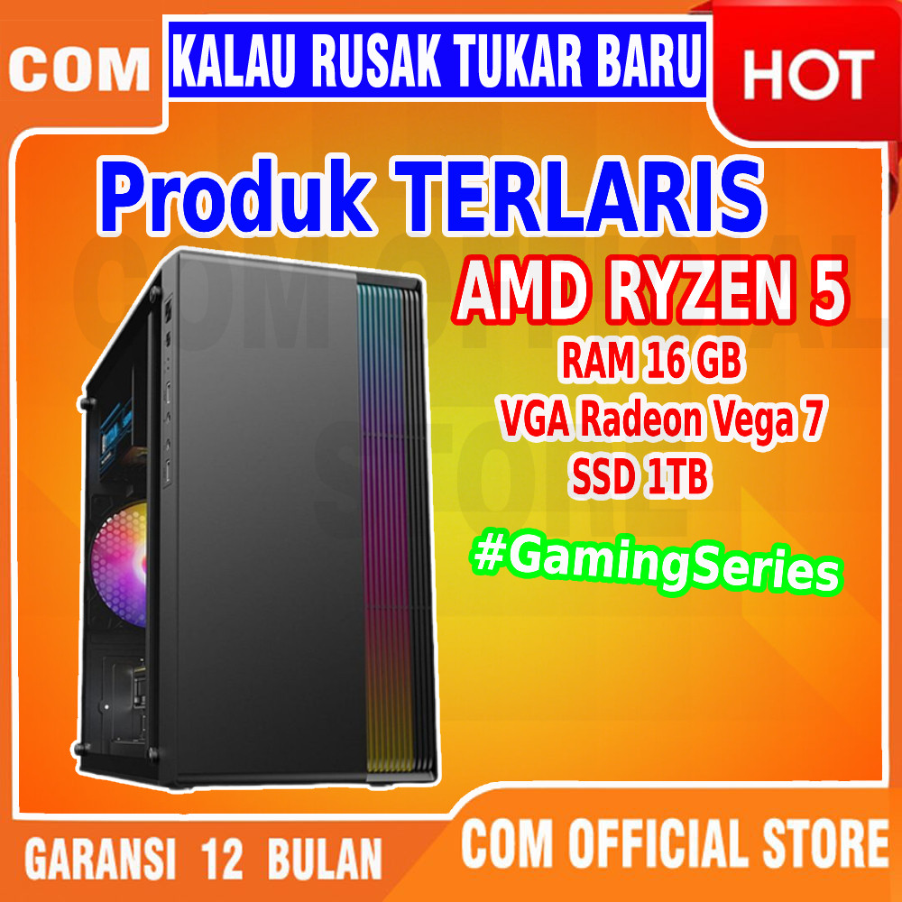 PC Gaming Fullset Amd Ryzen Ryzen 3 / 5 5600G lengkap Computer Komputer Full set Cpu 4600G MANTAP