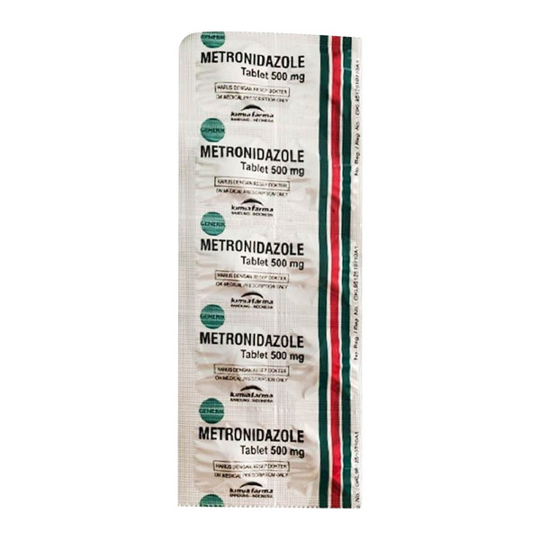 METRONIDAZOLE GENERIK_01 500 MG 1 STRIP @ 10 KAPLET