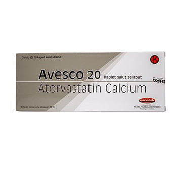 AVESCO 20 20 MG 1 STRIP @ 10 KAPLET SALUT SELAPUT