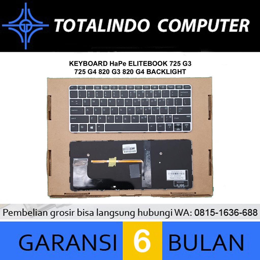 Keyboard HP Elitebook 725 g3 725 g4 820 g3 820 g4 Backlite