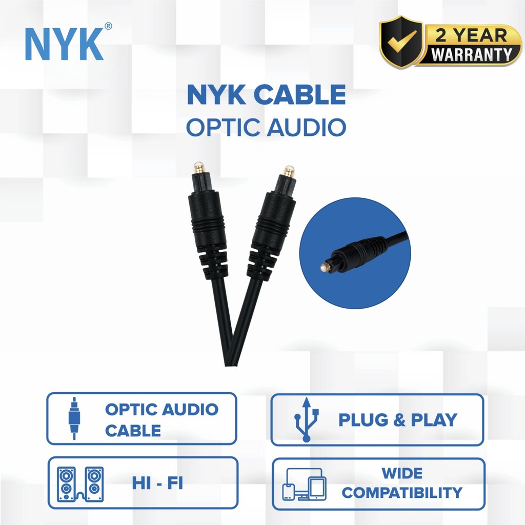 NYK Kabel Optic Audio TV Fiber Optik 3 Meter COD