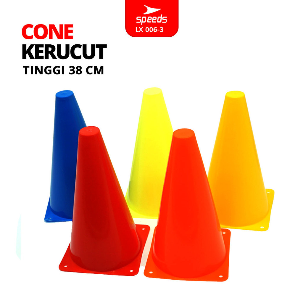 SPEEDS Cone Kerucut Kecil 38Cm Penanda Olahraga LX 006-3