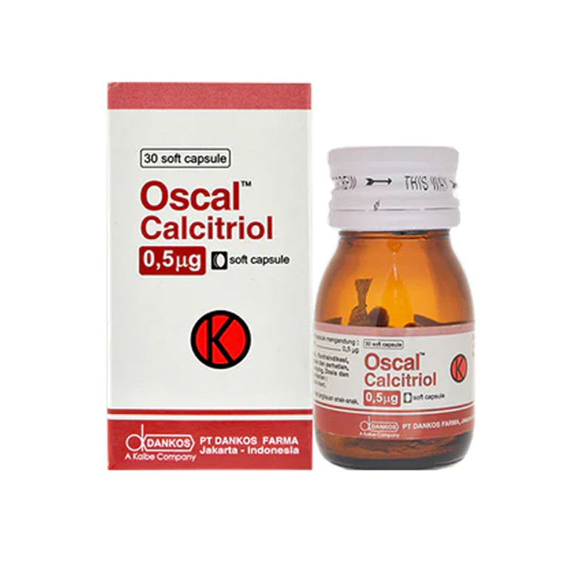 OSCAL 0.5 MCG 1 BOTOL @ 30 KAPSUL LUNAK