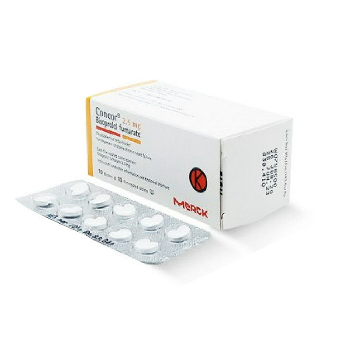 CONCOR 2.5 MG 1 BLISTER @ 10 TABLET SALUT SELAPUT