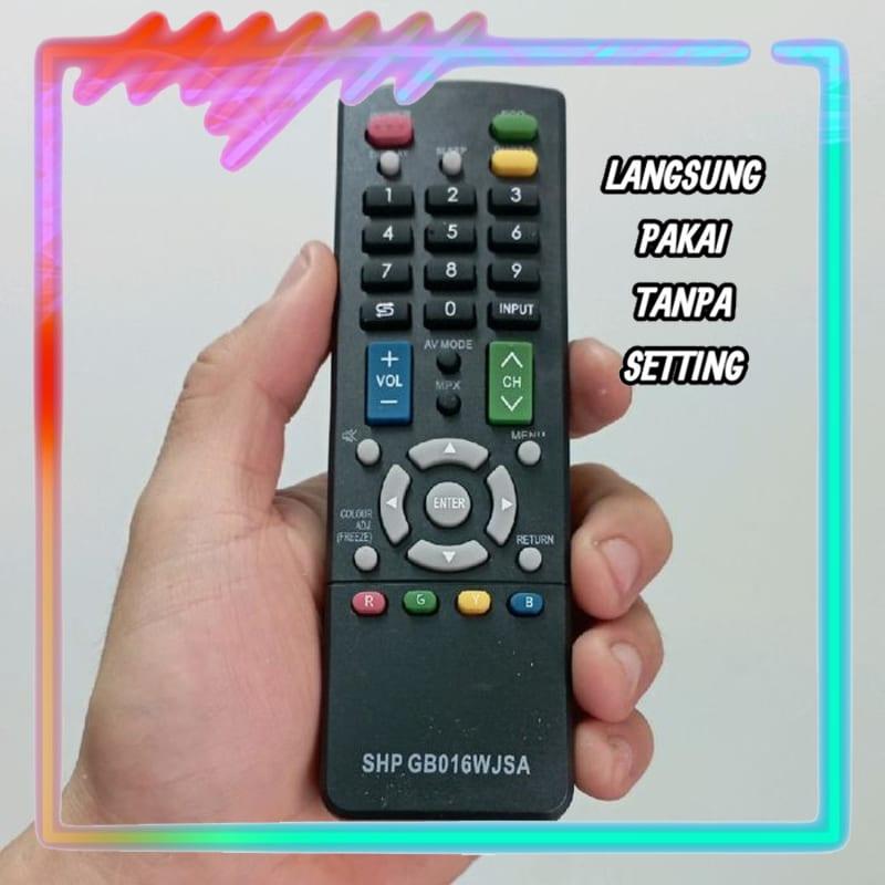 Remot Remote TV Universal Tanpa Setting Sharp Aquos GB175WJSA GB176WJSA GB175WJN1 GB217WJN1 GB176WJN