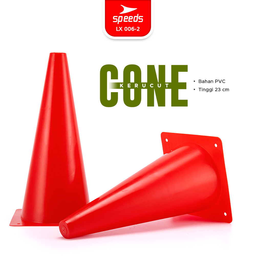SPEEDS Cone Kerucut 32Cm Latihan Olahraga Futsal Skate 006-2