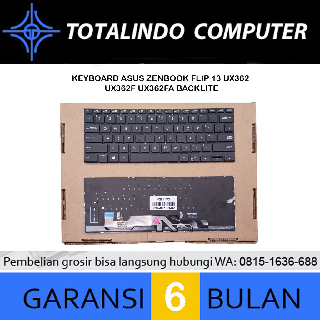 Keyboard Asus Zenbook Flip 13 ux362 ux362f ux362fa Backlite