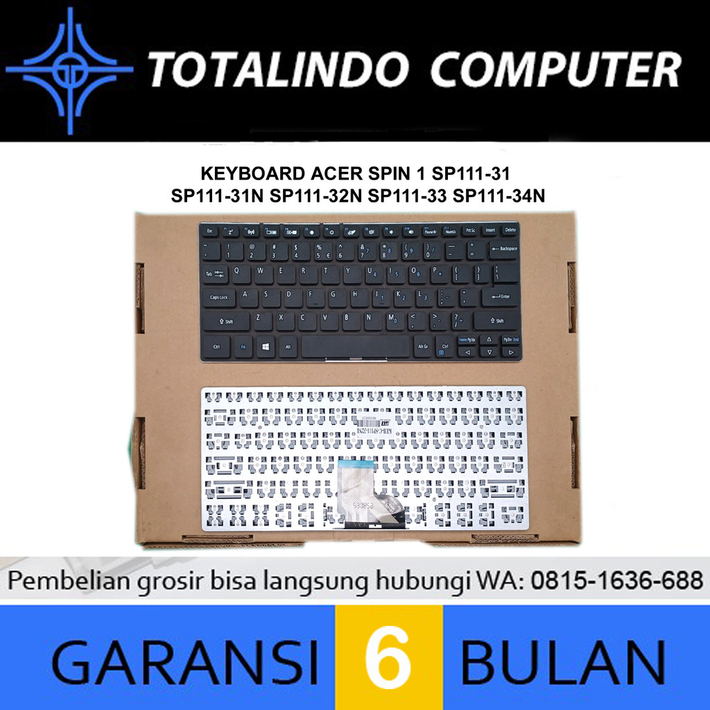 Keyboard Acer Spin 1 SP111-31 SP111-31N SP111-32N SP111-33 SP111-34N
