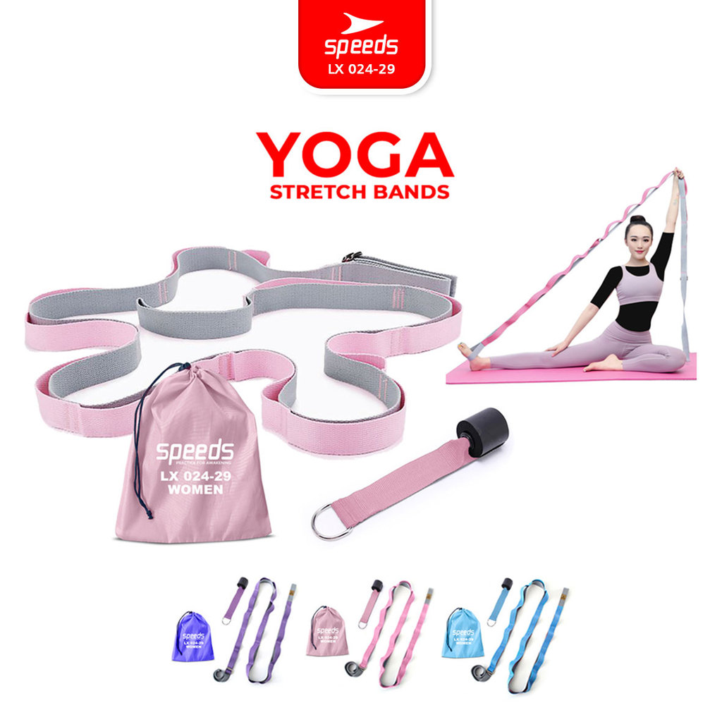 SPEEDS Yoga Strap Yoga Belt Tali Yoga Ring Yoga Stretching Strap Power Band Resistance Band Karet Fi