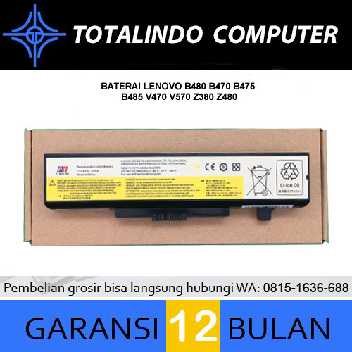 Baterai Lenovo b480 b485 b490 b580
