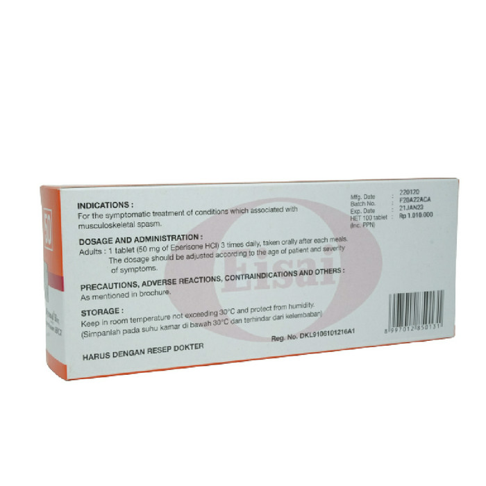 MYONAL 50MG 1 STRIP 10 TABLET