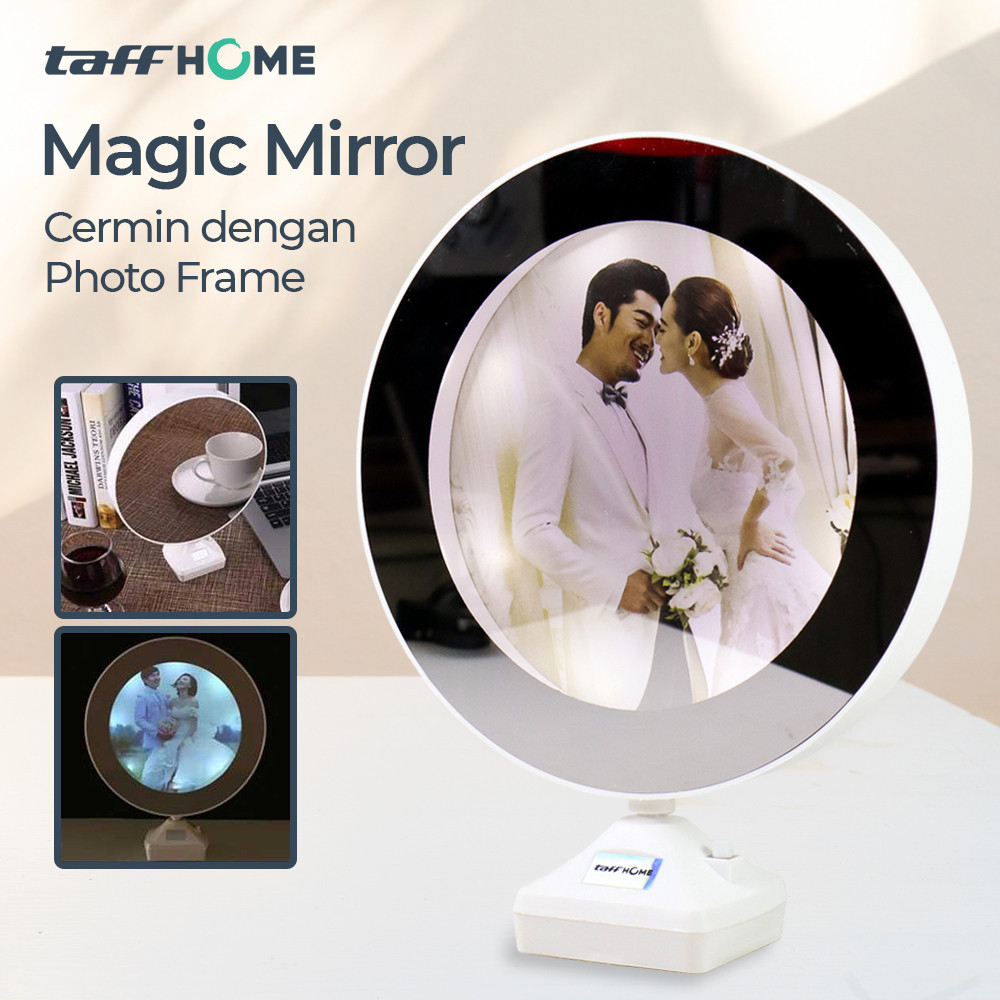 Cermin Magic Mirror dengan Bingkai Foto TaffHOME