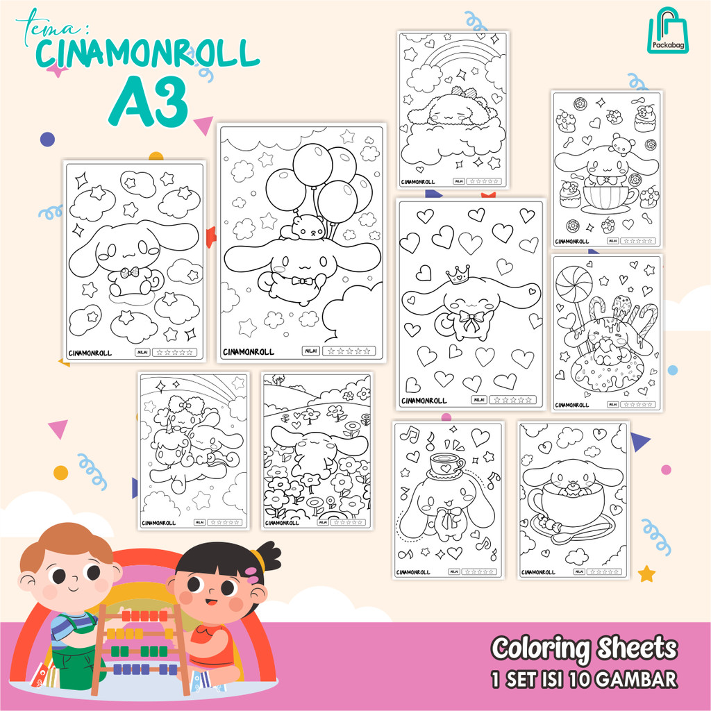 

KERTAS MEWARNAI ANAK UKURAN A3 – ISI 10 LEMBAR – COLORING SHEETS KARTUN EDUKATIF CRASH BANDICOOT