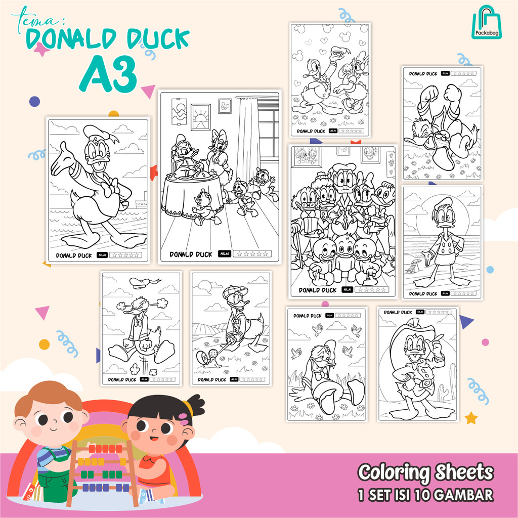 

KERTAS MEWARNAI ANAK UKURAN A3 – ISI 10 LEMBAR – COLORING SHEETS KARTUN EDUKATIF BLUEY