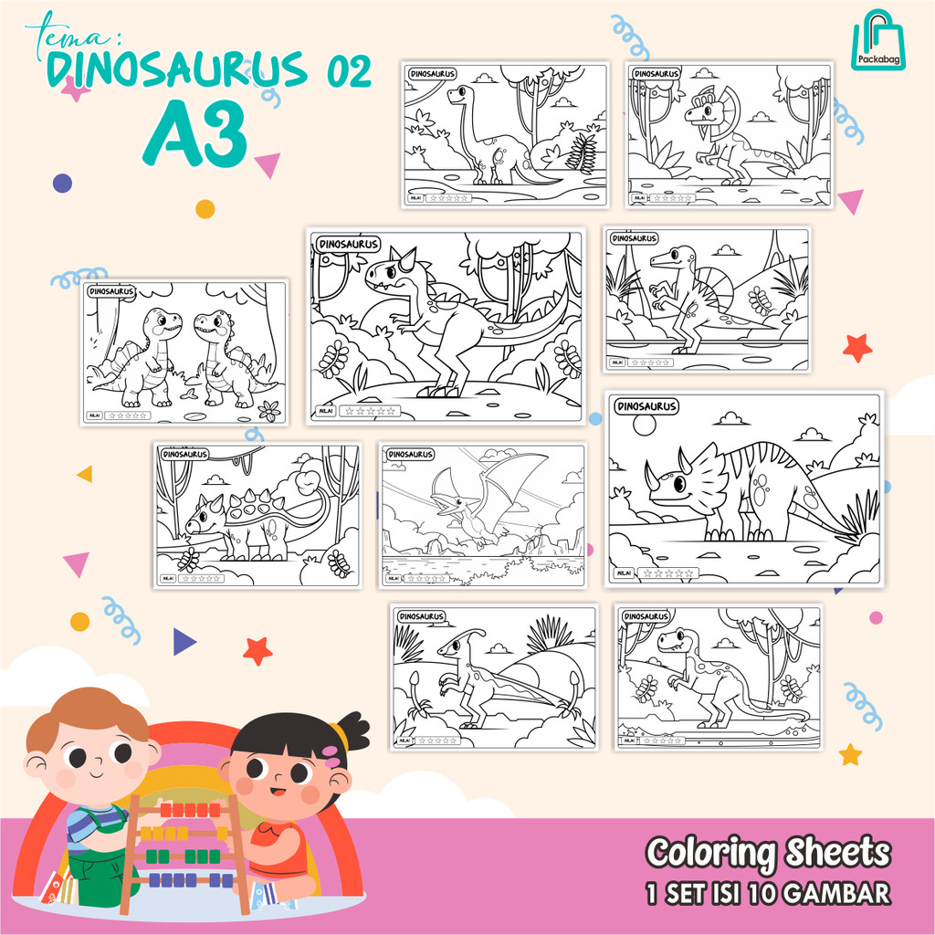 

KERTAS MEWARNAI ANAK UKURAN A3 – ISI 10 LEMBAR – COLORING SHEETS KARTUN EDUKATIF BARBIE 02