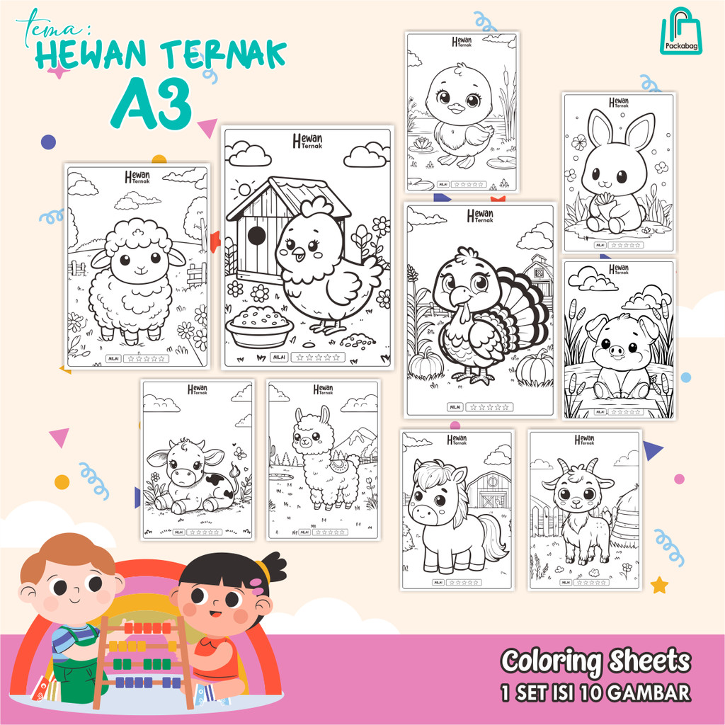 

KERTAS MEWARNAI ANAK UKURAN A3 – ISI 10 LEMBAR – COLORING SHEETS KARTUN EDUKATIF KAPAL SELAM