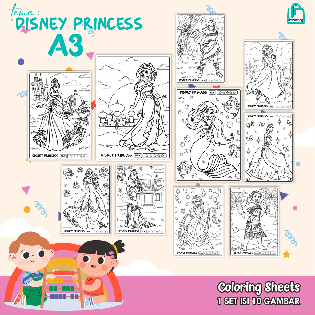 

KERTAS MEWARNAI ANAK UKURAN A3 – ISI 10 LEMBAR – COLORING SHEETS KARTUN EDUKATIF HEWAN PENGHUNI HUTAN