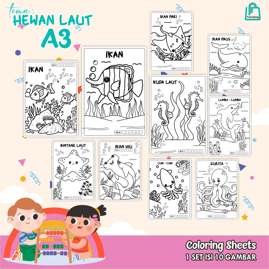 

KERTAS MEWARNAI ANAK UKURAN A3 – ISI 10 LEMBAR – COLORING SHEETS KARTUN EDUKATIF PESAWAT