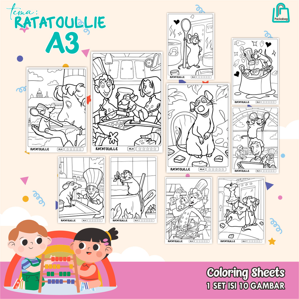 

KERTAS MEWARNAI ANAK UKURAN A3 – ISI 10 LEMBAR – COLORING SHEETS KARTUN EDUKATIF POLISI