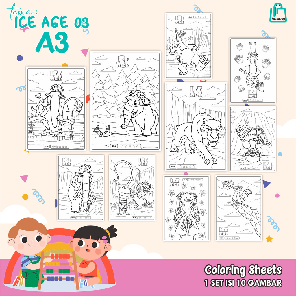 

KERTAS MEWARNAI ANAK UKURAN A3 – ISI 10 LEMBAR – COLORING SHEETS KARTUN EDUKATIF PRINCESS