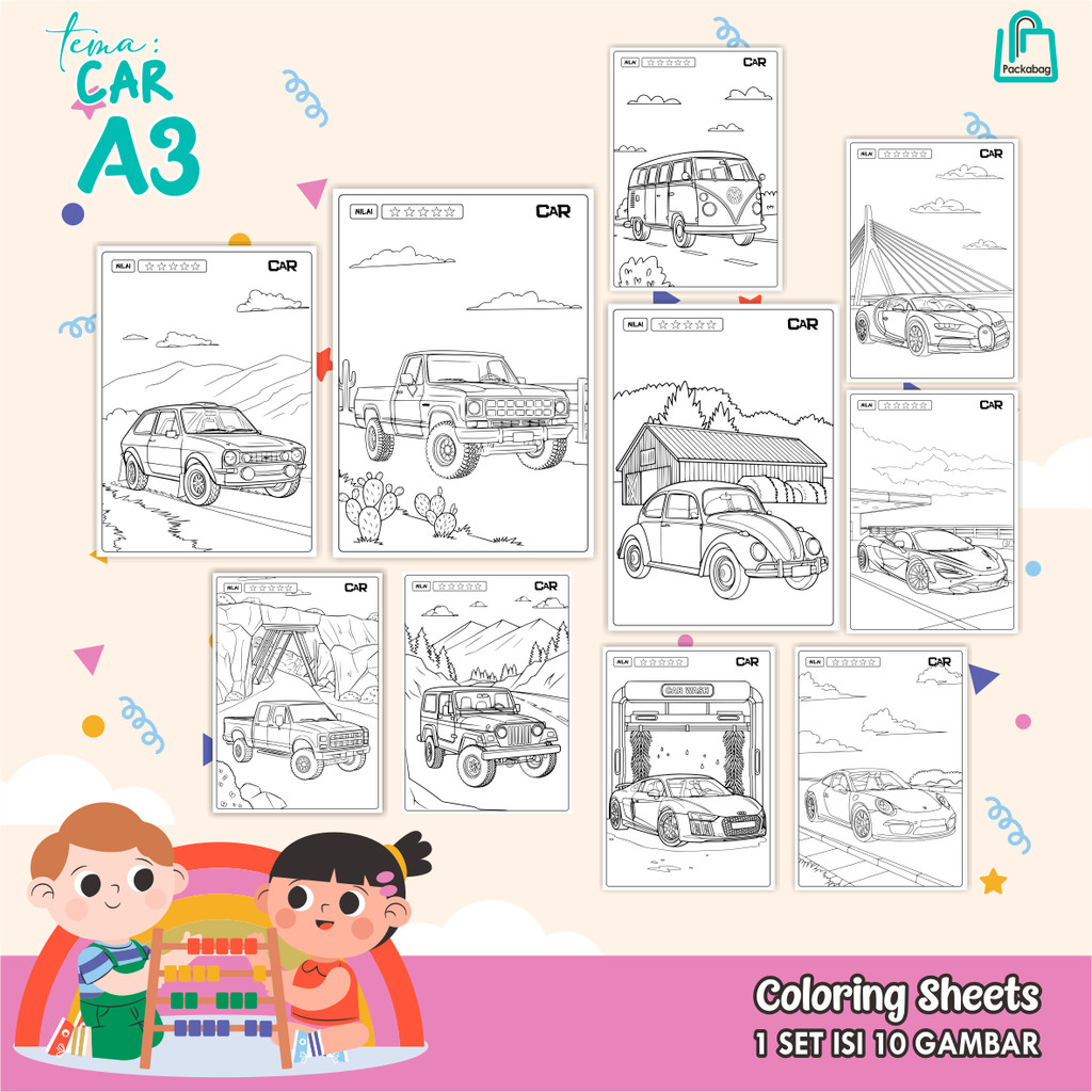 

KERTAS MEWARNAI ANAK UKURAN A3 – ISI 10 LEMBAR – COLORING SHEETS KARTUN EDUKATIF POKEMON 02