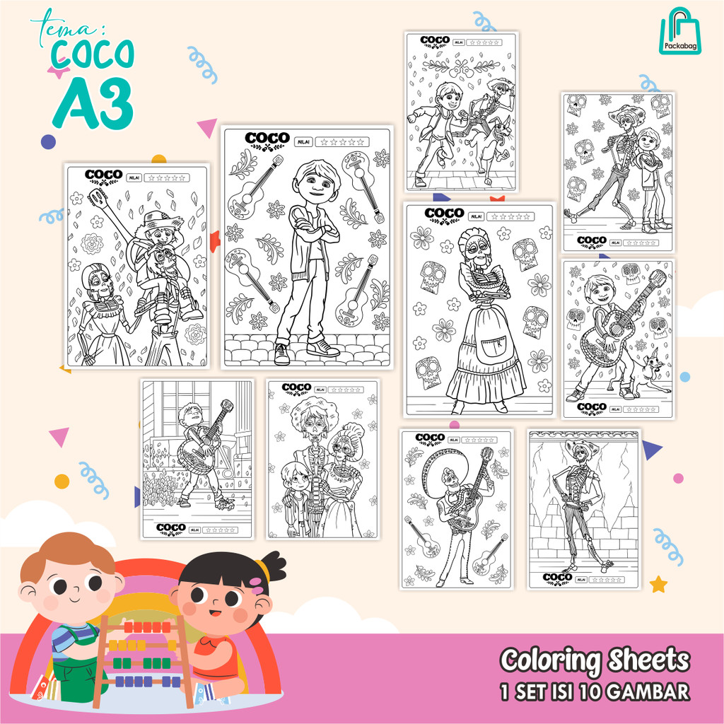 

KERTAS MEWARNAI ANAK UKURAN A3 – ISI 10 LEMBAR – COLORING SHEETS KARTUN EDUKATIF SONIC