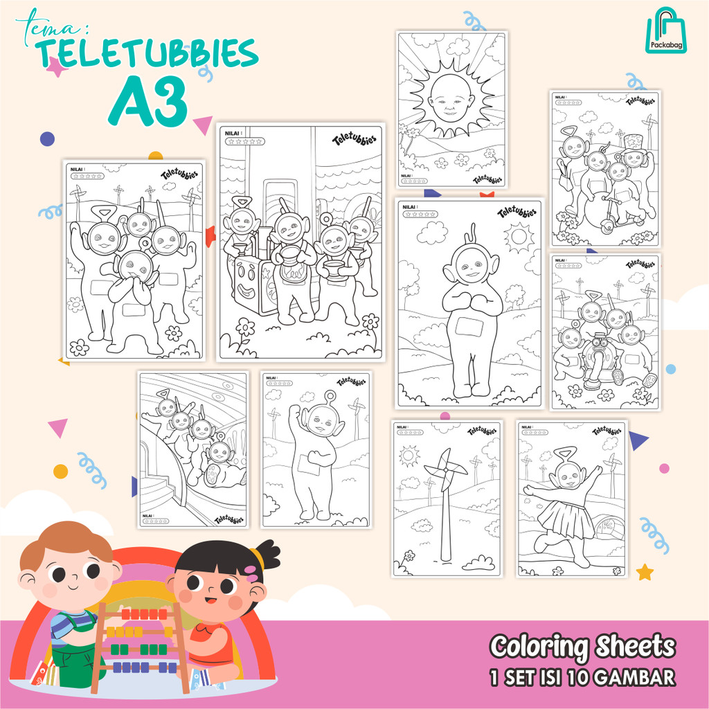 

KERTAS MEWARNAI ANAK UKURAN A3 – ISI 10 LEMBAR – COLORING SHEETS KARTUN EDUKATIF TOY STORY 02