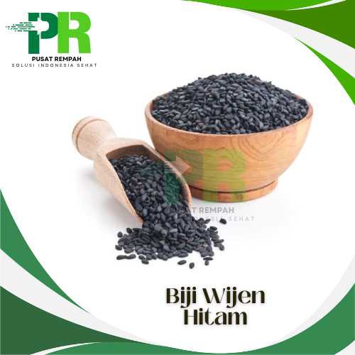 

1kg Biji Wijen Hitam Panggang Roasted Black Sesame Seeds Premium / Tambahan Makanan Kesehatan Wijen Hitam 1 Kilogram Pusatrempah