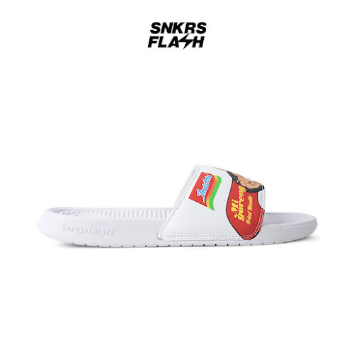 SANDALBOYZ COURT SLIDE MINDBLOW INDOMIE WHITE Sandal Unisex - MINDBLOWON - Size 49