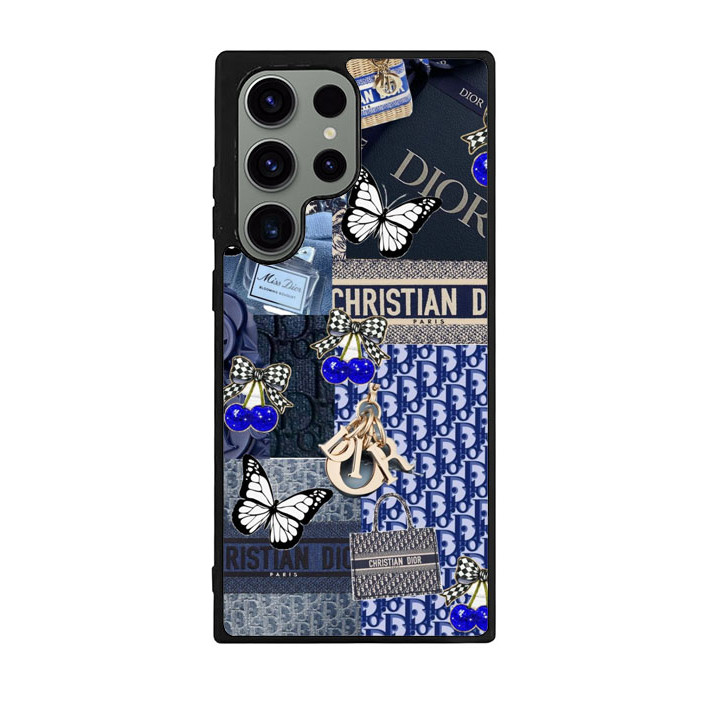 Case Casing Custom TPU Rubber Samsung Galaxy S25 24 23 22 21 20 10 FE Plus Ultra Dior RK344