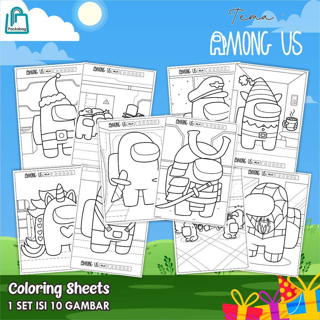 

KERTAS MEWARNAI ANAK A5 MURAH – 1 PACK ISI 10 LEMBAR – COLORING SHEETS KARTUN EDUKATIF AMONG US