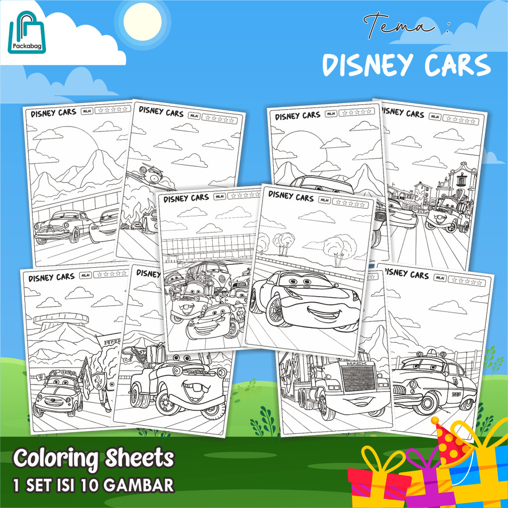 

KERTAS MEWARNAI ANAK A5 MURAH – 1 PACK ISI 10 LEMBAR – COLORING SHEETS KARTUN EDUKATIF CARS