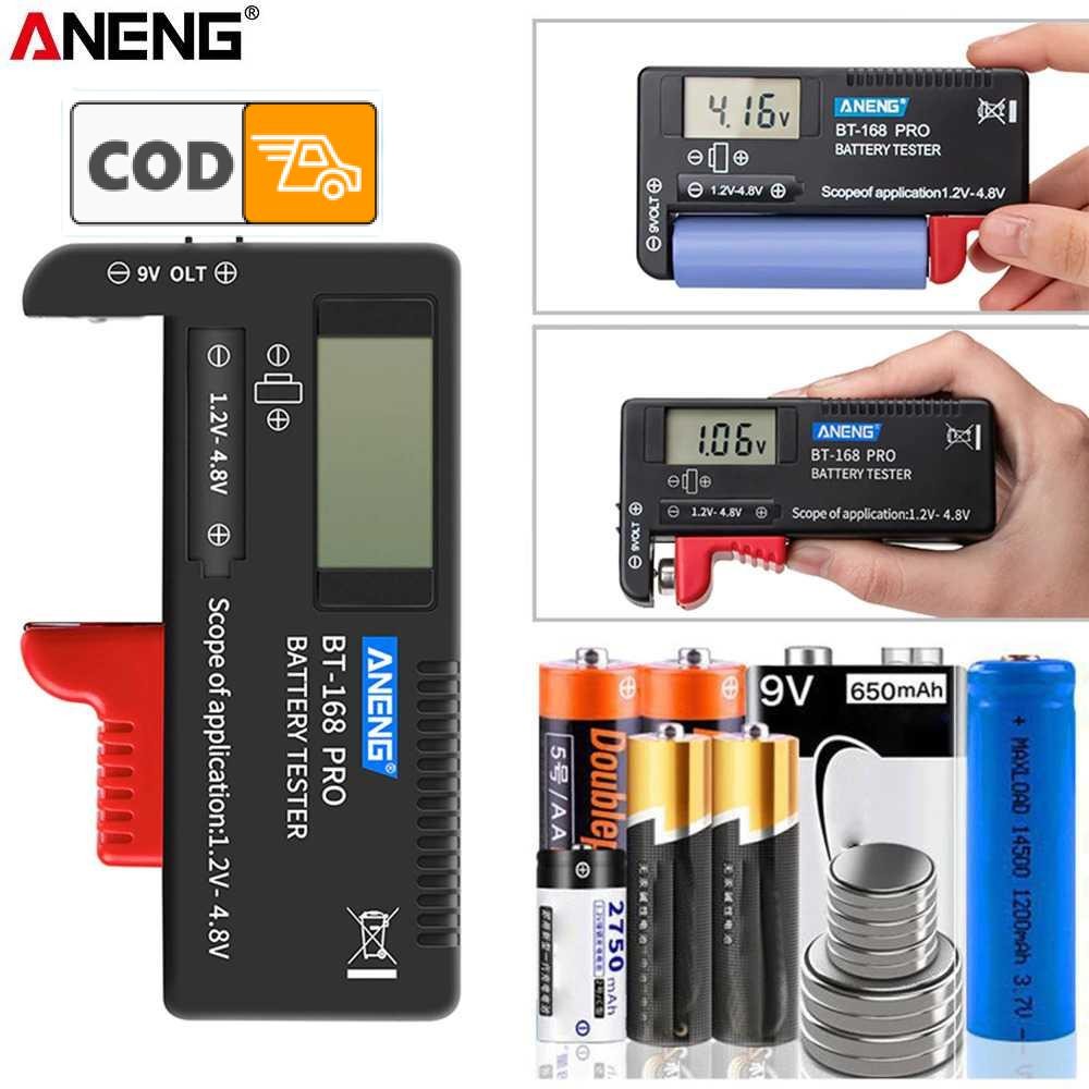 Tester Baterai Digital Voltage Checker Universal Battery Tester AA AAA 18650
