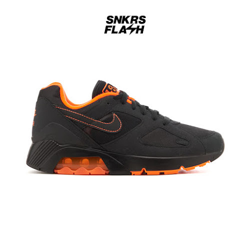 NIKE Air 180 Black Hyper Crimson Sepatu Sneakers Pria - FJ9259002 - Size 46