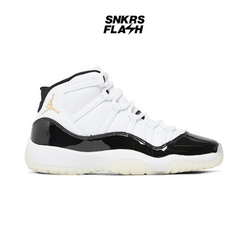 NIKE Air Jordan 11 Retro Dmp Gratitude White Black (Gs) Sepatu Sneakers Pria - 378038170 - Size 37.5