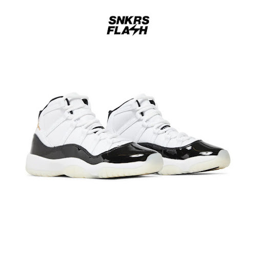 NIKE Air Jordan 11 Retro Dmp Gratitude White Black (Gs) Sepatu Sneakers Pria - 378038170 - Size 37.5