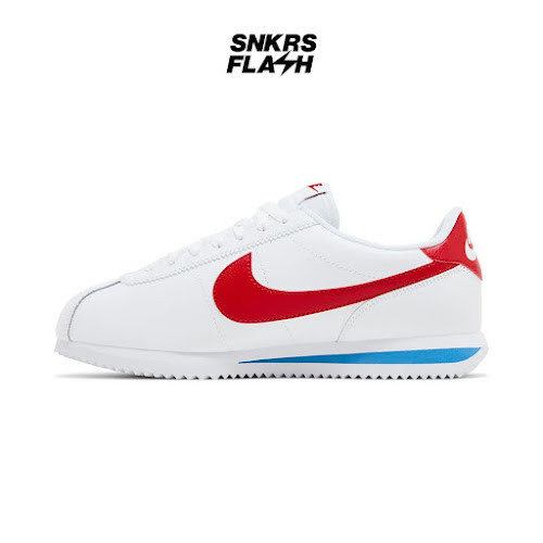 NIKE Cortez Forrest Gum White Varsity Red Sepatu Sneakers Wanita - DN1791108 - Size 37.5
