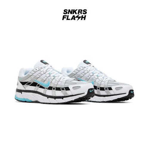 NIKE P 6000 White Dusty Cactu Silver Sepatu Sneakers Pria - CD6404103 - Size 44