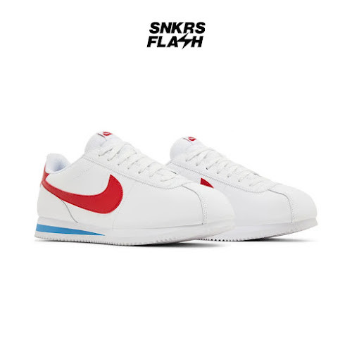 NIKE Cortez Forrest Gum White Varsity Red Sepatu Sneakers Pria - DM4044108