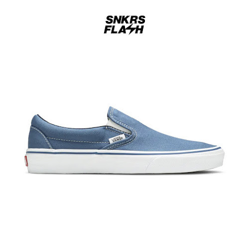 VANS Classic Slip On Navy Sepatu Sneakers Unisex - VN000EYENVY - Size 36