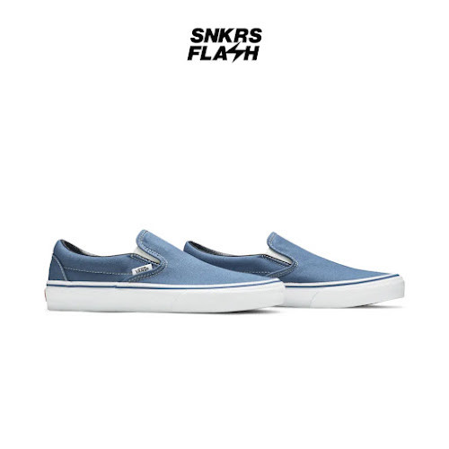 VANS Classic Slip On Navy Sepatu Sneakers Unisex - VN000EYENVY - Size 36