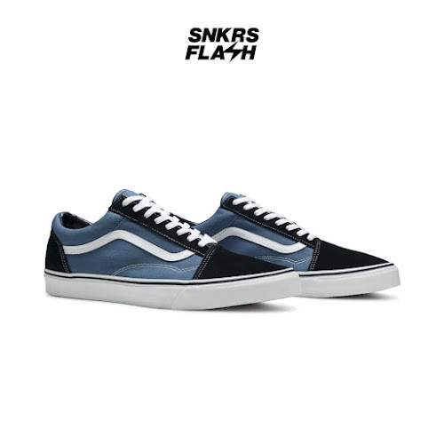VANS Old Skool Navy Sepatu Sneakers Unisex - VN000D3HNVY - Size 46
