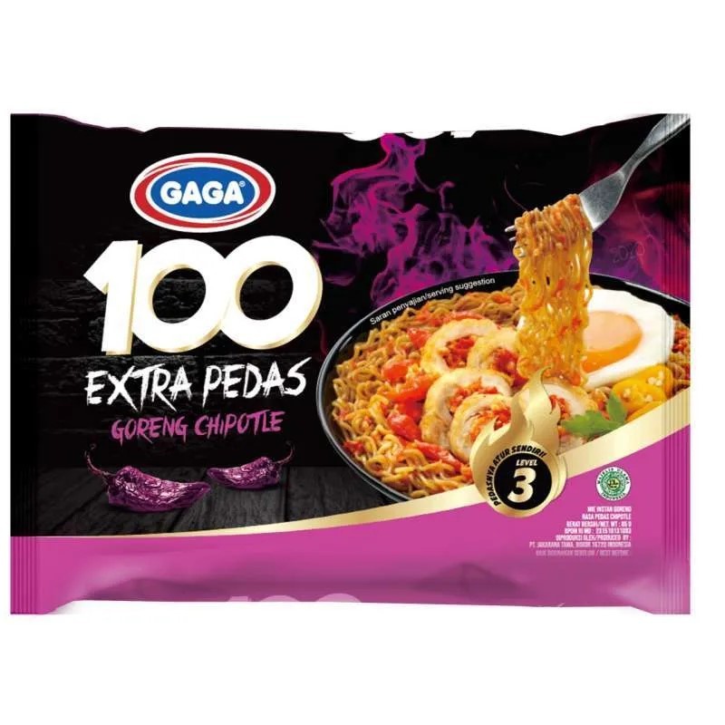 

Gaga Extra Pedas Mie Goreng Chipotle 85G