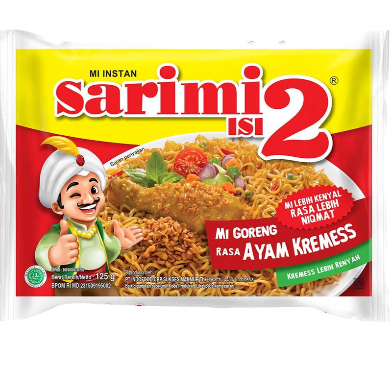 

Sarimi Isi 2 Goreng Ayam Kremes
