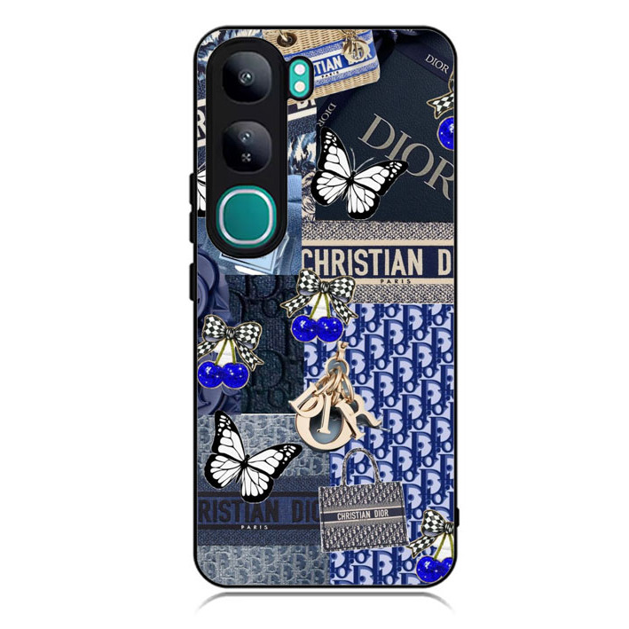 Case Casing TPU Rubbber Custom Vivo V50 V40 Lite Y29 28 18 17 15 12 iQoo Z9X Dior RK344