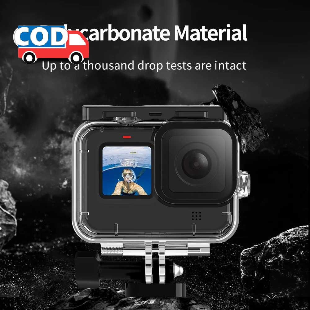 Case Anti Air GoPro Hero 12/11/10/9 Waterproof 45M Underwater Casing Kamera Aksi