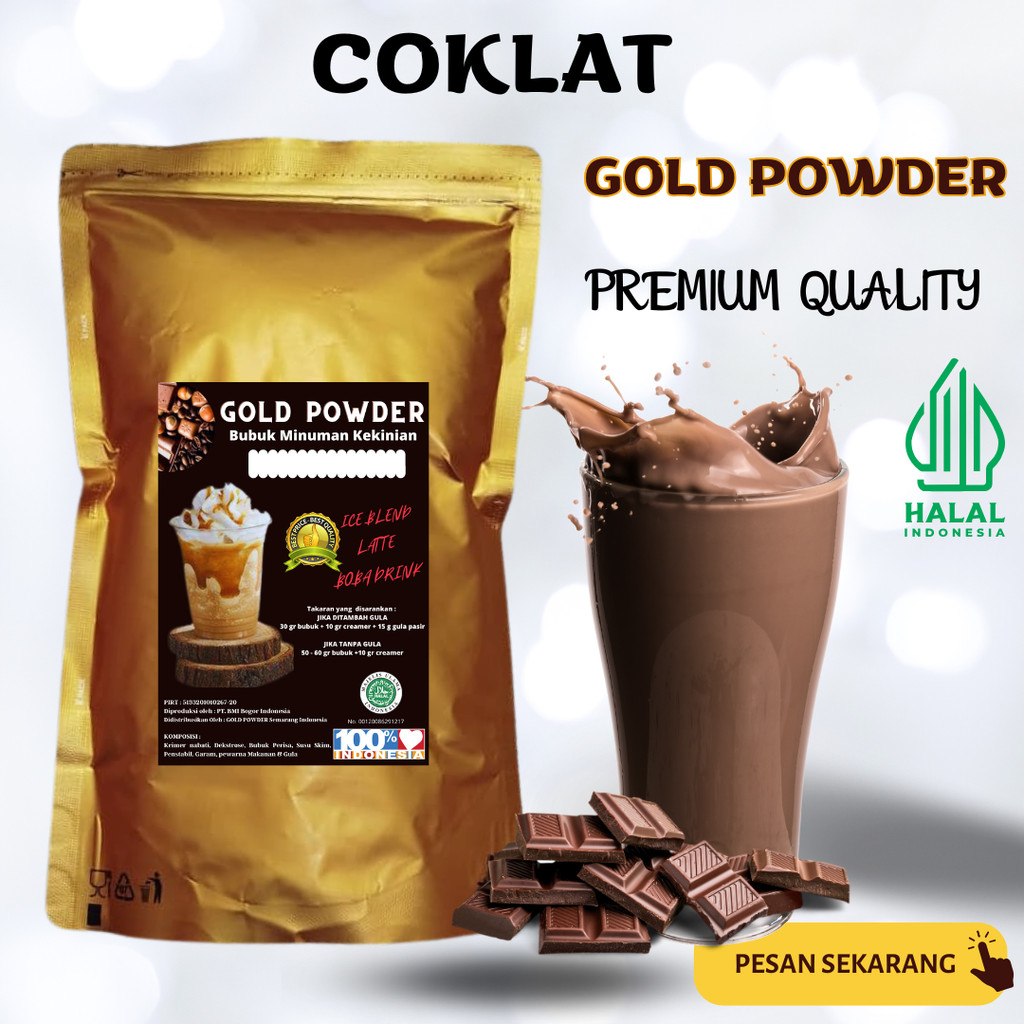 

RASA COKLAT ORIGINAL 1 Kg GOLD PREMIUM POWDER DRINK BUBUK MINUMAN INSTAN SERBUK MINUMAN STICKY MILK